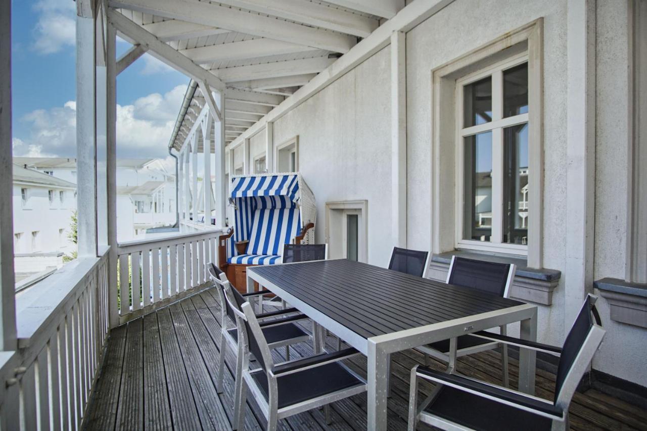 Balkon, Gratis Nutzung Vom Ahoi Erlebnisbad Und Sauna In Sellin - Residenz Strandeck Fewo01 غورين المظهر الخارجي الصورة
